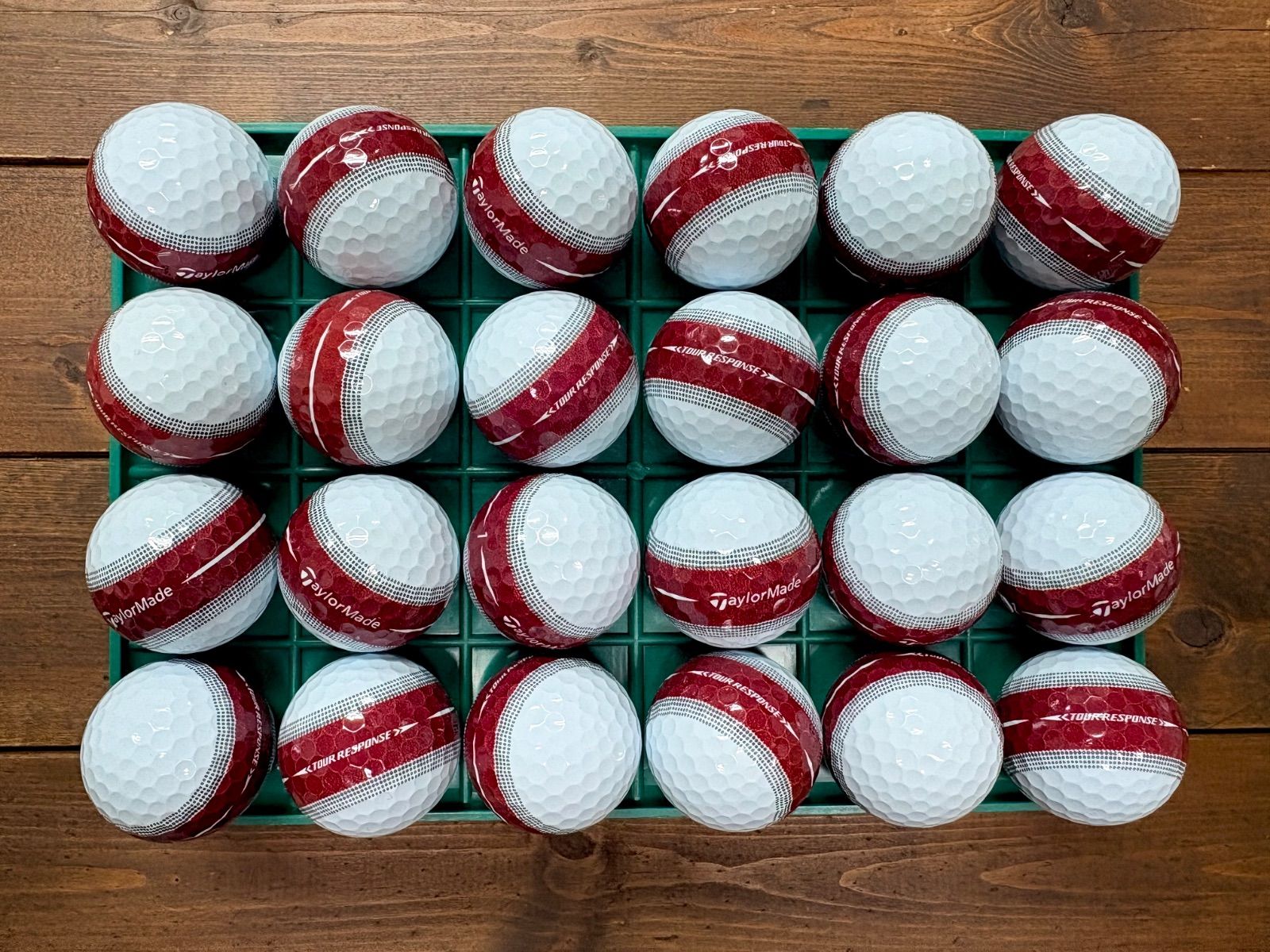 テーラーメイド ツアーレスポンス ストライプ 24球 Sランク ブラウン