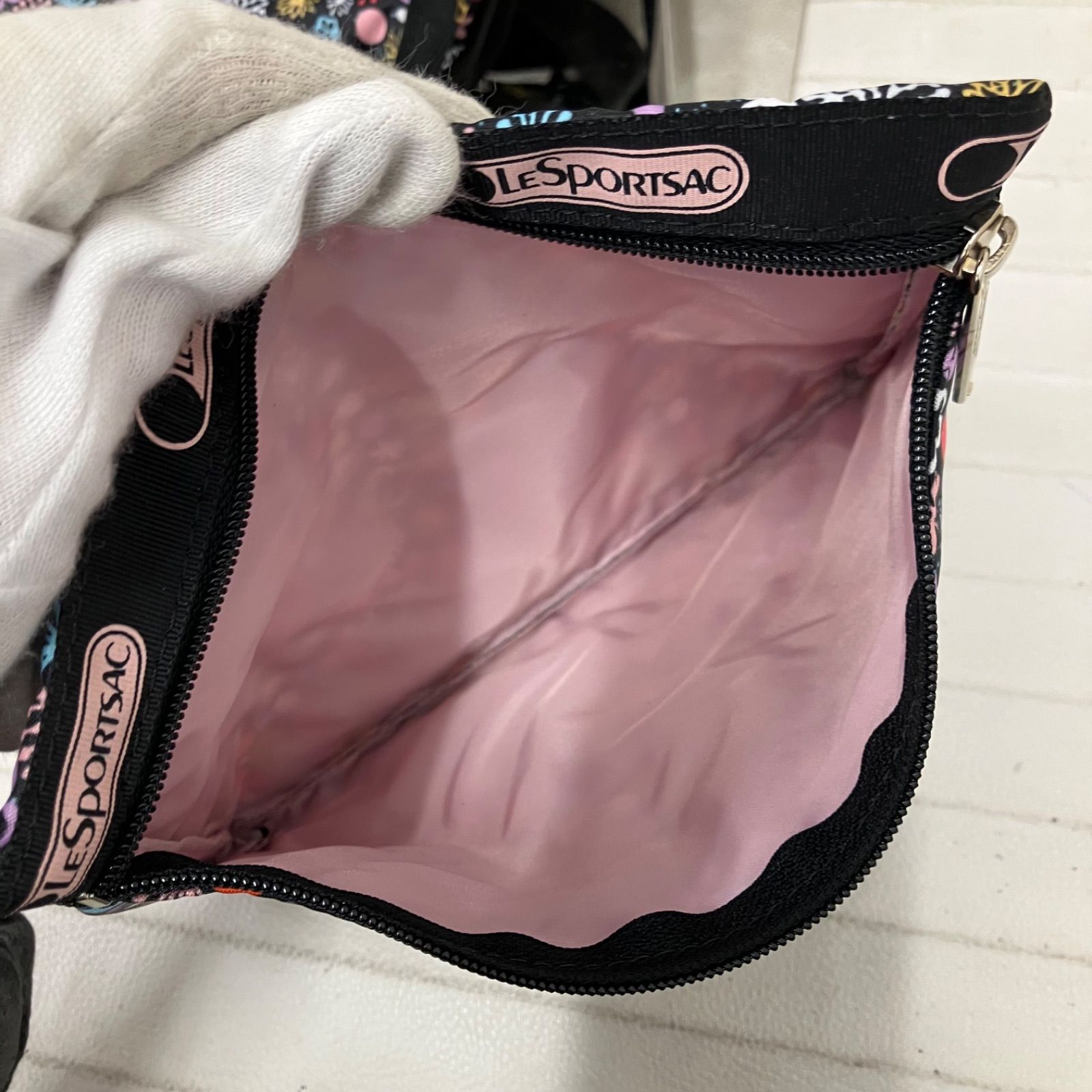 8722 美品 LeSportsac レスポートサック ショルダーバッグ 斜めがけ 紐 