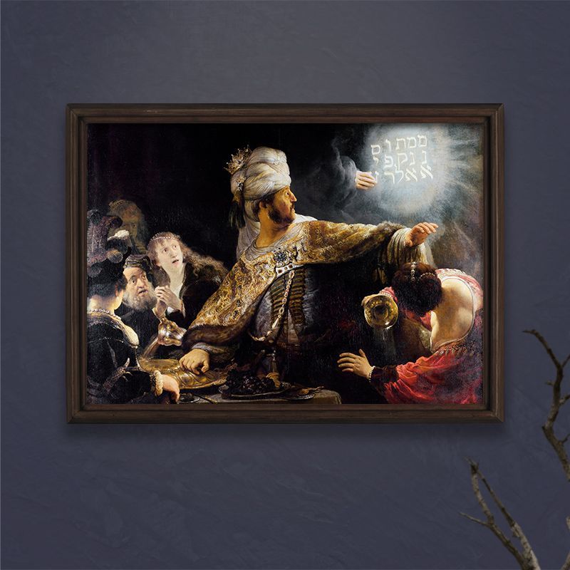 A2サイズ レンブラント ポスター ベルシャザールの饗宴 バロック 絵画