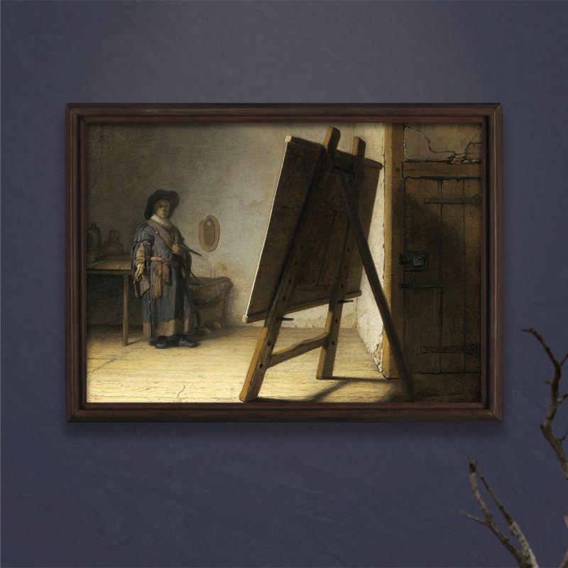 A3サイズ レンブラント ポスター アトリエの画家 バロック 絵画