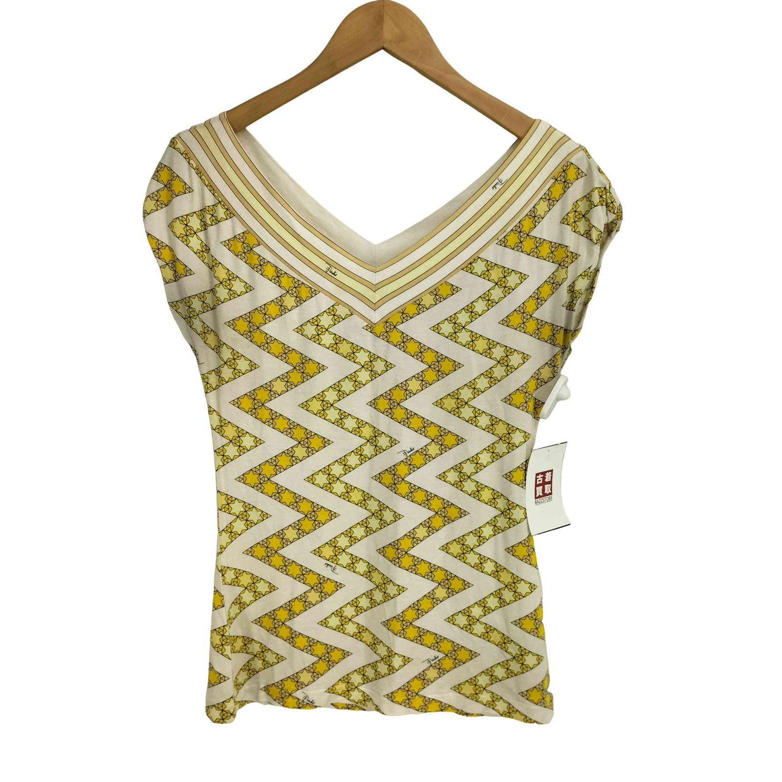 EMILIO PUCCI ノースリーブトップス　エミリオプッチ エミリオプッチ EMILIO PUCCI イタリア製 幾何学 ノースリーブ