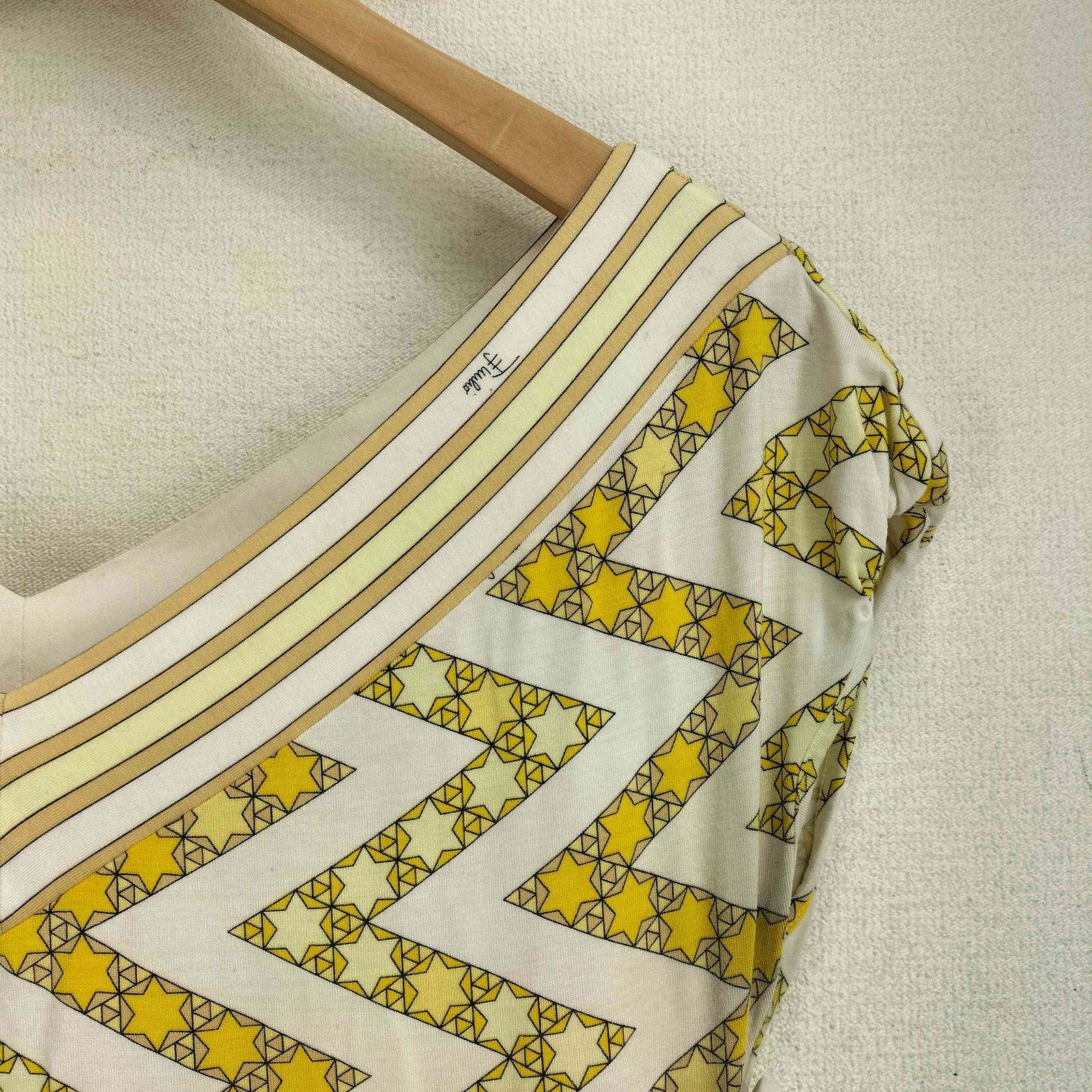 エミリオプッチ EMILIO PUCCI イタリア製 幾何学 ノースリーブ