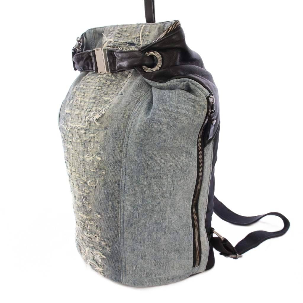 ディーゼル DIESEL リュックサック バックパック デニム 切替 ロゴ