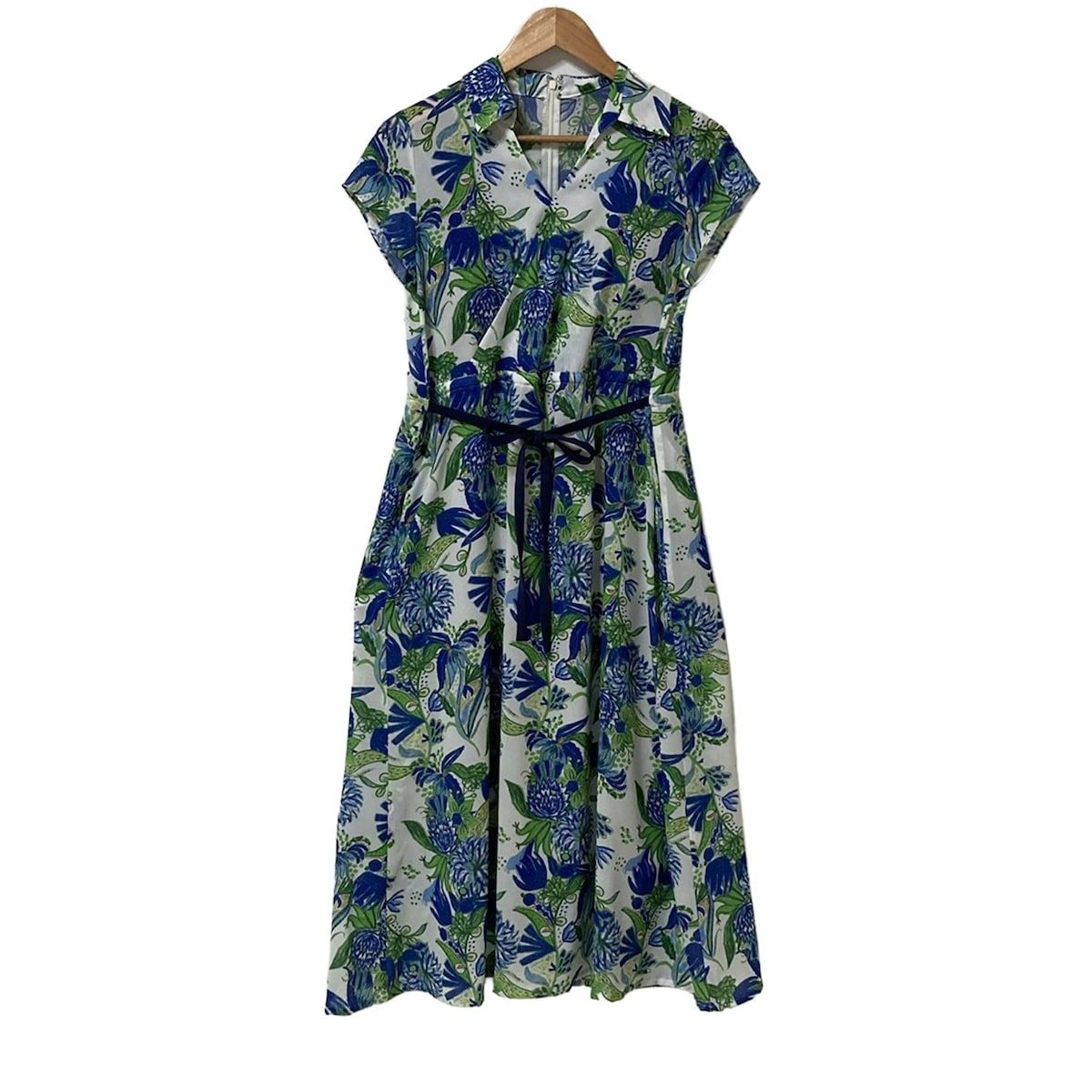 kayme(ケイミー) ワンピース サイズ（JP）7 レディース - 白×ブルー