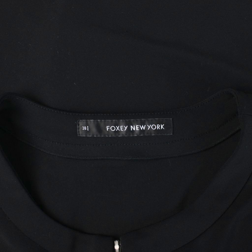 フォクシーニューヨーク FOXEY NEW YORK ストレッチ カットソー 38 黒