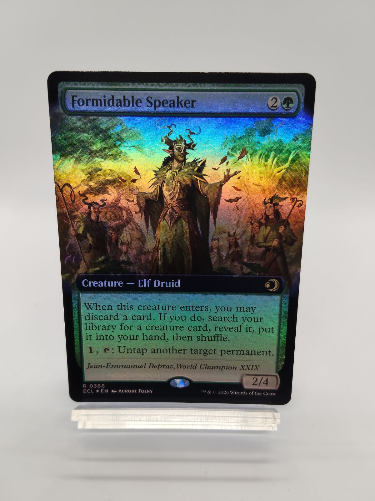 MTG】Foil 英語 拡張アート 並外れた語り部 / Formidable Speaker