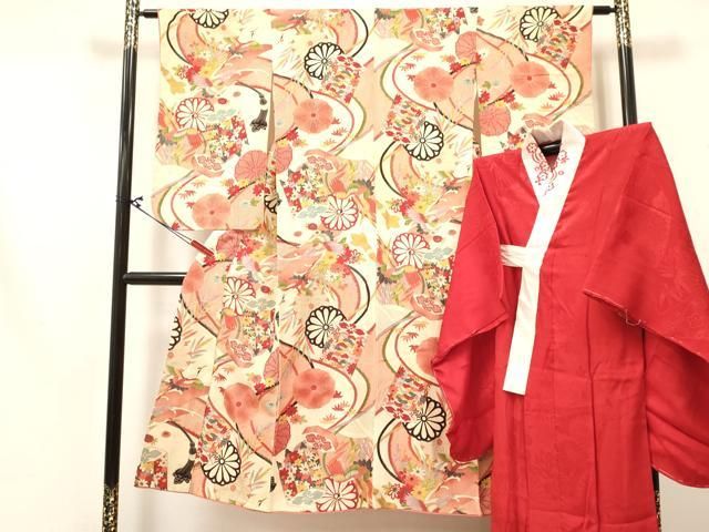 平和屋着物[]アンティーク 大正ロマン 七五三 女の子 7歳 祝着 四つ身