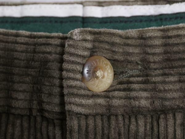 90s ノーティカ 太畝 コーデュロイ パンツ 実寸 33 30 / オールド