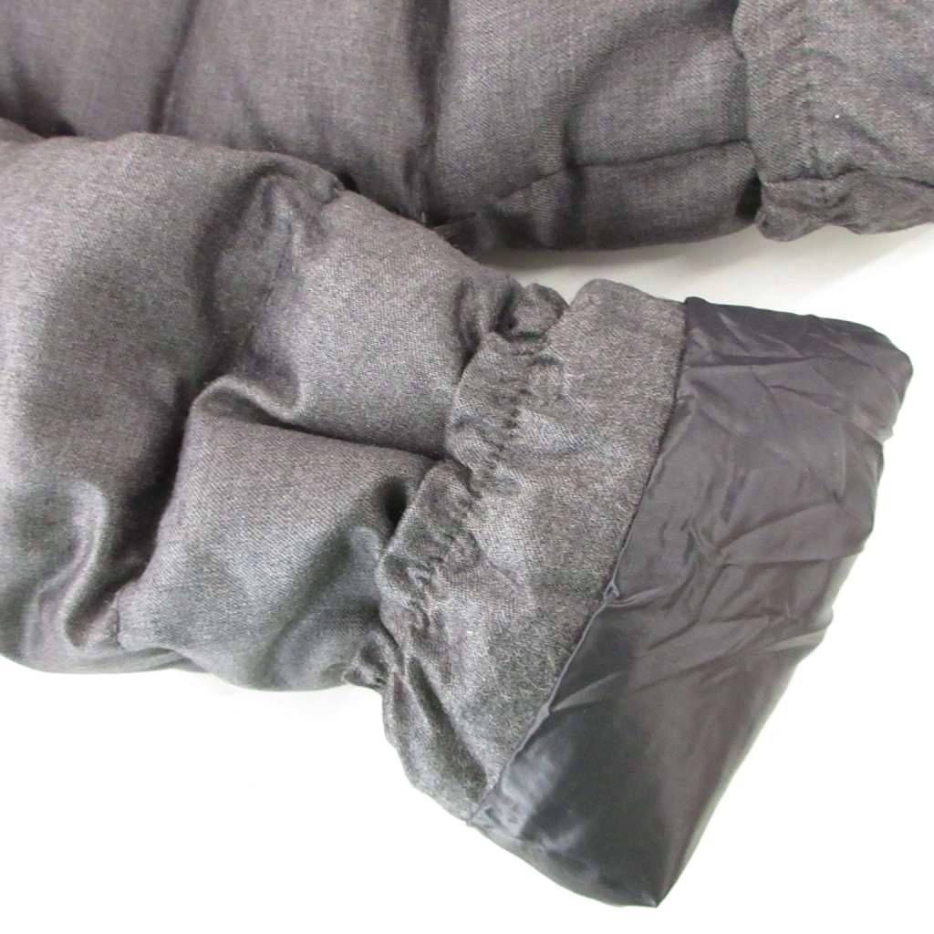 ★DUVETICA★送料無料★ダウン ジャケット ウールカシミヤ混　グレー　40 デュベティカ DUVETICA フーデッド ダウンジャケット カシミヤ混 40