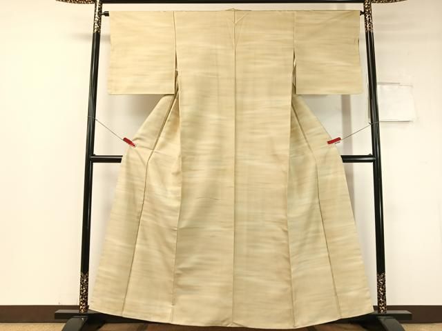 平和屋着物●白山紬　作家物　霞文　上代38万　仮絵羽　反端付き　正絹　逸品　未使用　AABF1082cs 平和屋着物○白山紬 霞文 さが美扱い 正絹 逸品 未使用 CABC2784vp