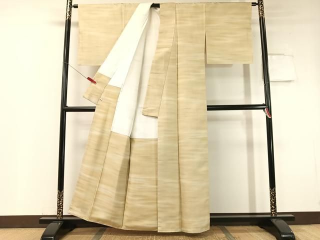 平和屋着物○白山紬 霞文 さが美扱い 正絹 逸品 未使用 CABC2784vp