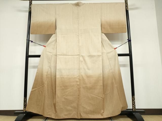 平和屋着物●上質な紬　綾織　変わり縞　正絹　逸品　DABB0774ud 平和屋着物○訪問着 紬地 変わり縞 正絹 逸品 DABB0684ud - メルカリ