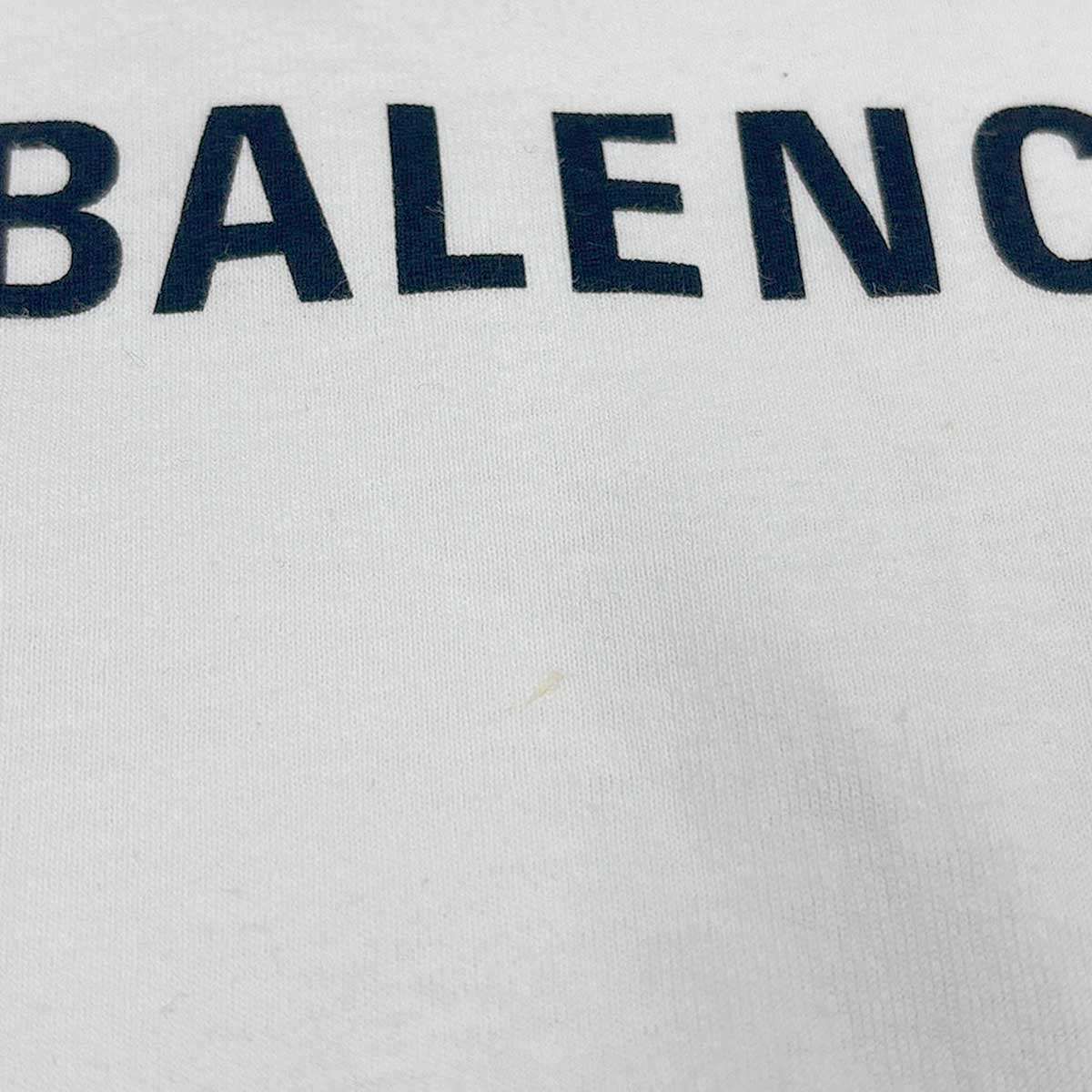 BALENCIAGA バレンシアガ BBロゴプリントTシャツ 570803 TEV48
