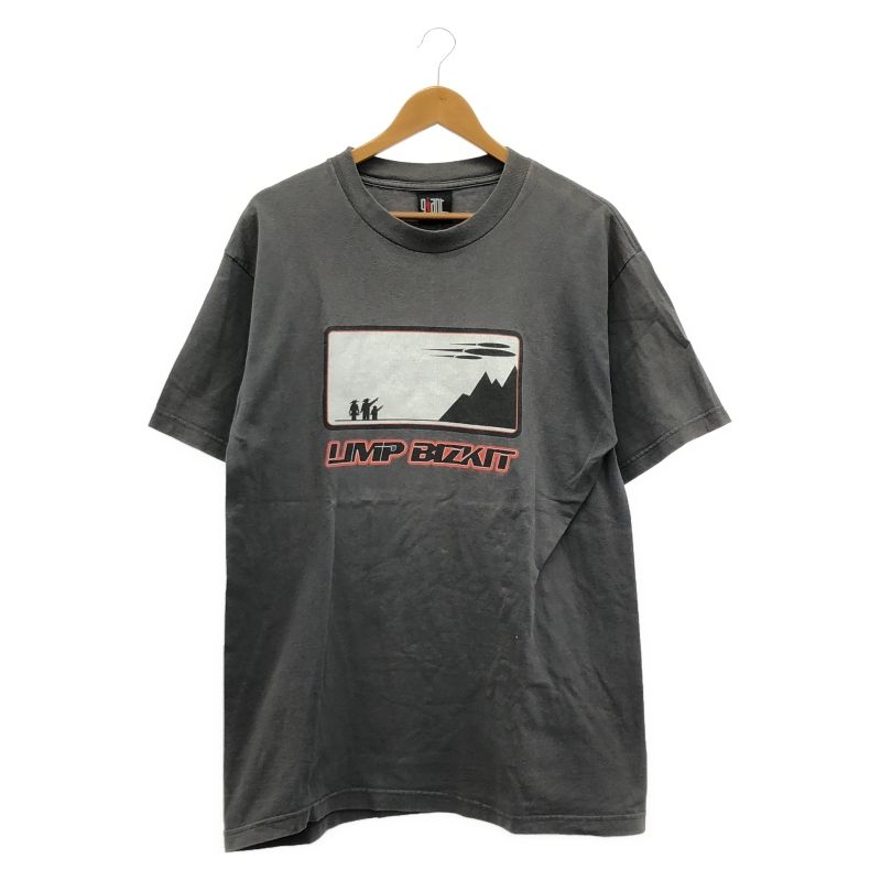 【中古】90s Limp Bizkit UFO Tシャツ L チャコールグレー GIANTボディ[92][240092324723] 中古】90s Limp Bizkit UFO Tシャツ L チャコールグレー GIANTボディ