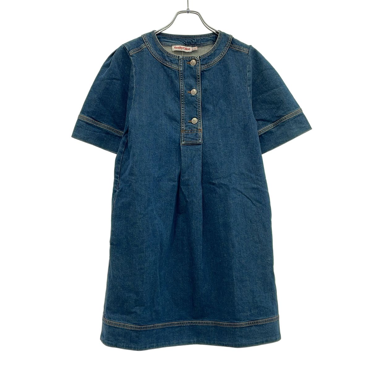 SEE BY CHLOE シーバイクロエ ショートスリーブデニムワンピース