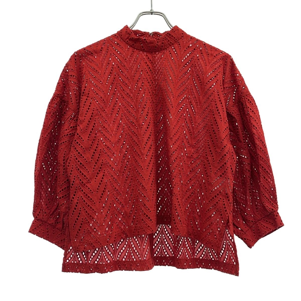 CLANE クラネ CUT EMBROIDERY TOP カットエンブロイダリートップ 11122 