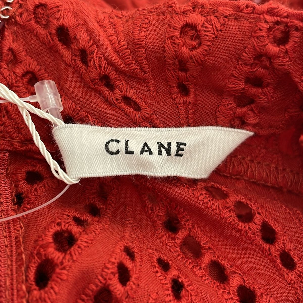 CLANE クラネ CUT EMBROIDERY TOP カットエンブロイダリートップ 11122 