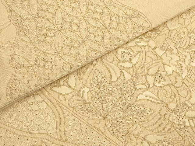 平和屋着物▽中国三大刺繍 汕頭刺繍 スワトウ刺繍 総刺繍 袋帯 道長