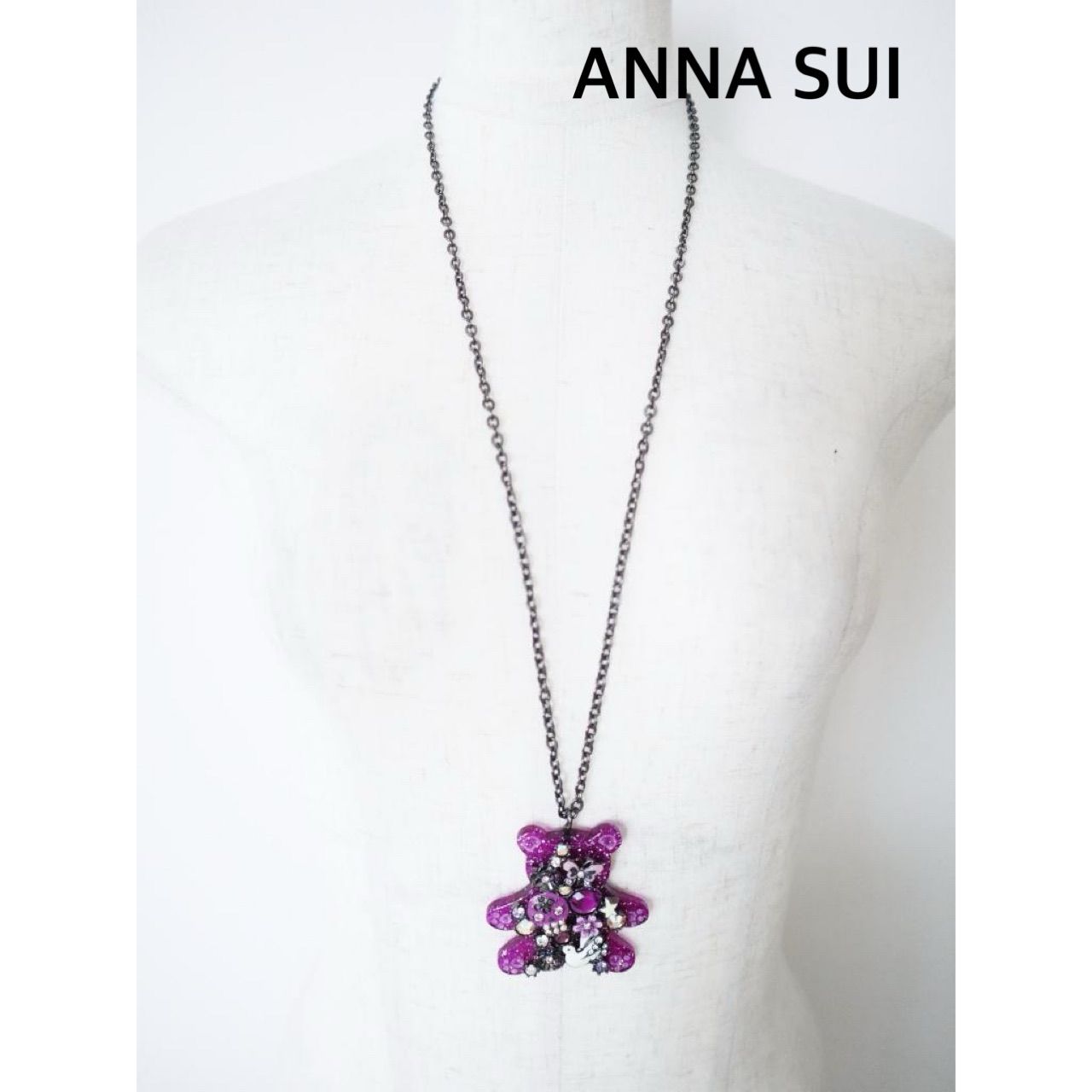 ANNA SUI アナスイ ネックレス パープル アクセサリー 送料込み 