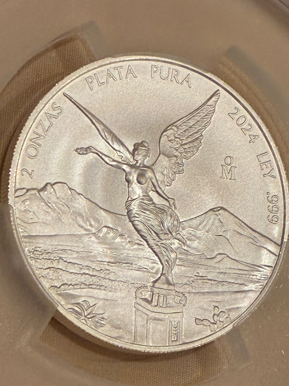 2018年 メキシコ リベルタード銀貨 2オンス アンティークSP70 PCGS 世界最高評価】2018年 メキシコ リベルタード 銀貨 2オンス