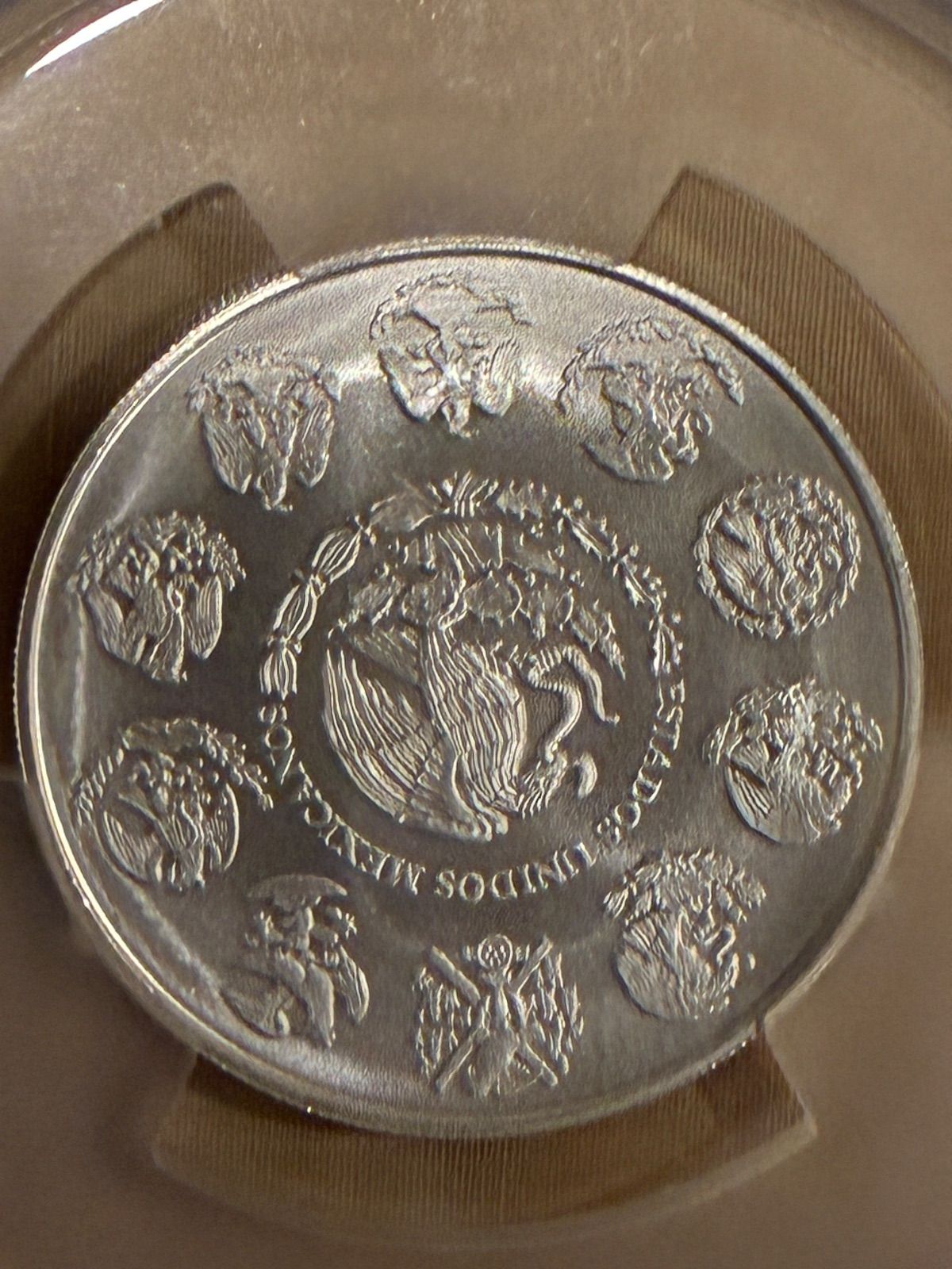 世界30枚 最高鑑定 2024 メキシコ リベルタード 2オンス銀貨 PCGS MS70