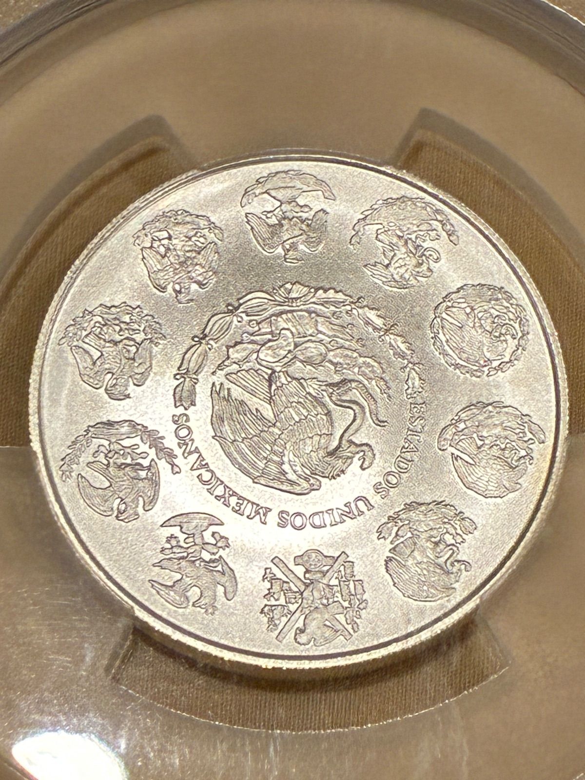 世界30枚 最高鑑定 2024 メキシコ リベルタード 2オンス銀貨 PCGS MS70