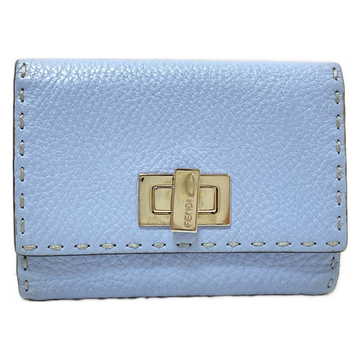 FENDI(フェンディ) 2つ折り財布 ピーカブー 8M0359 ライトブルー
