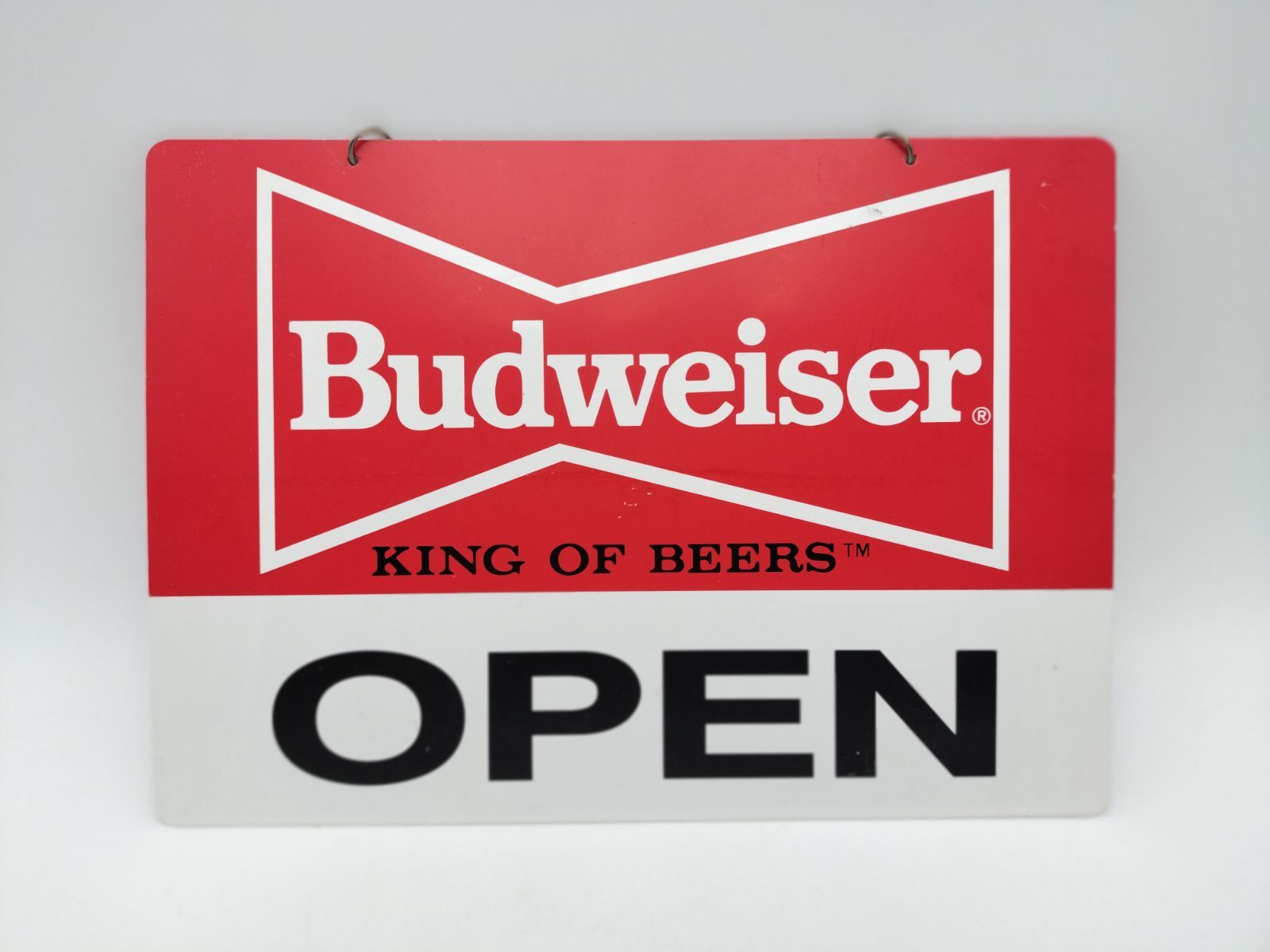 バドワイザー Budweiser OPEN / CLOSED 看板 チェーン付 オープン