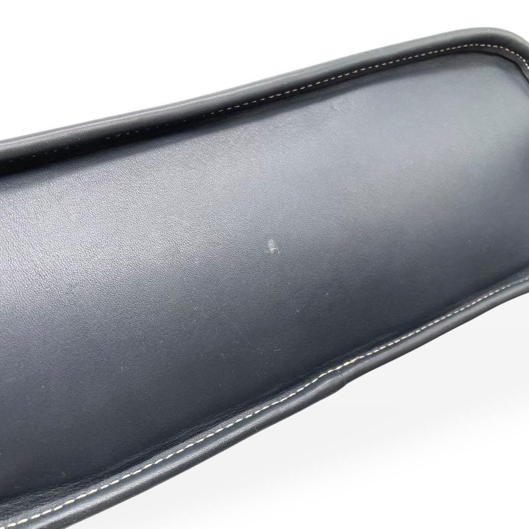 極美品 COACH オールドコーチ USA製 トートバッグ ネイビー レザー