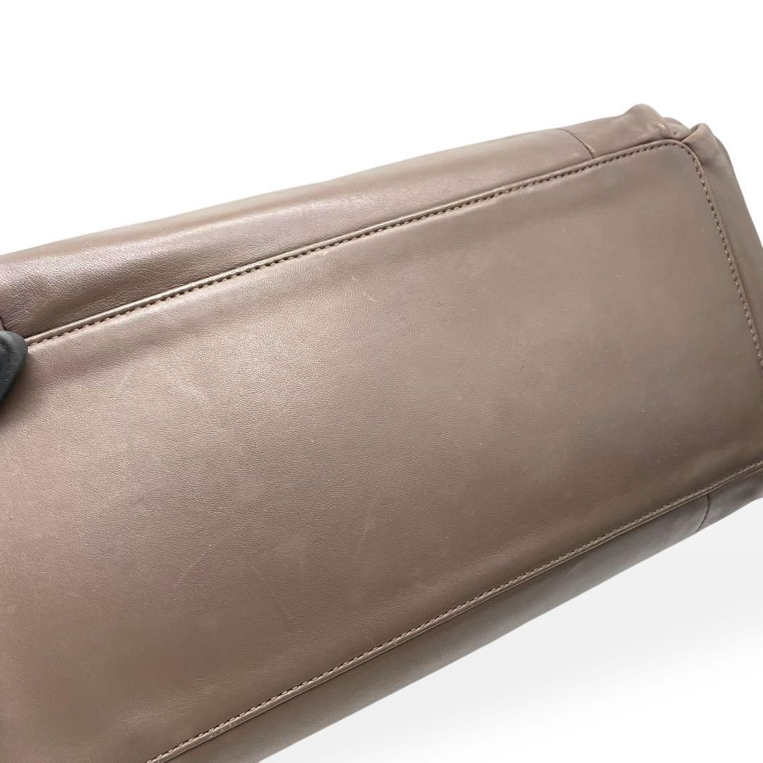 ✨美品✨COACH コーチ トートバッグ がま口 ブラウン 肩掛け レザー 革 美品 COACH コーチ トートバッグ 肩掛け がま口 レザー ブラウン