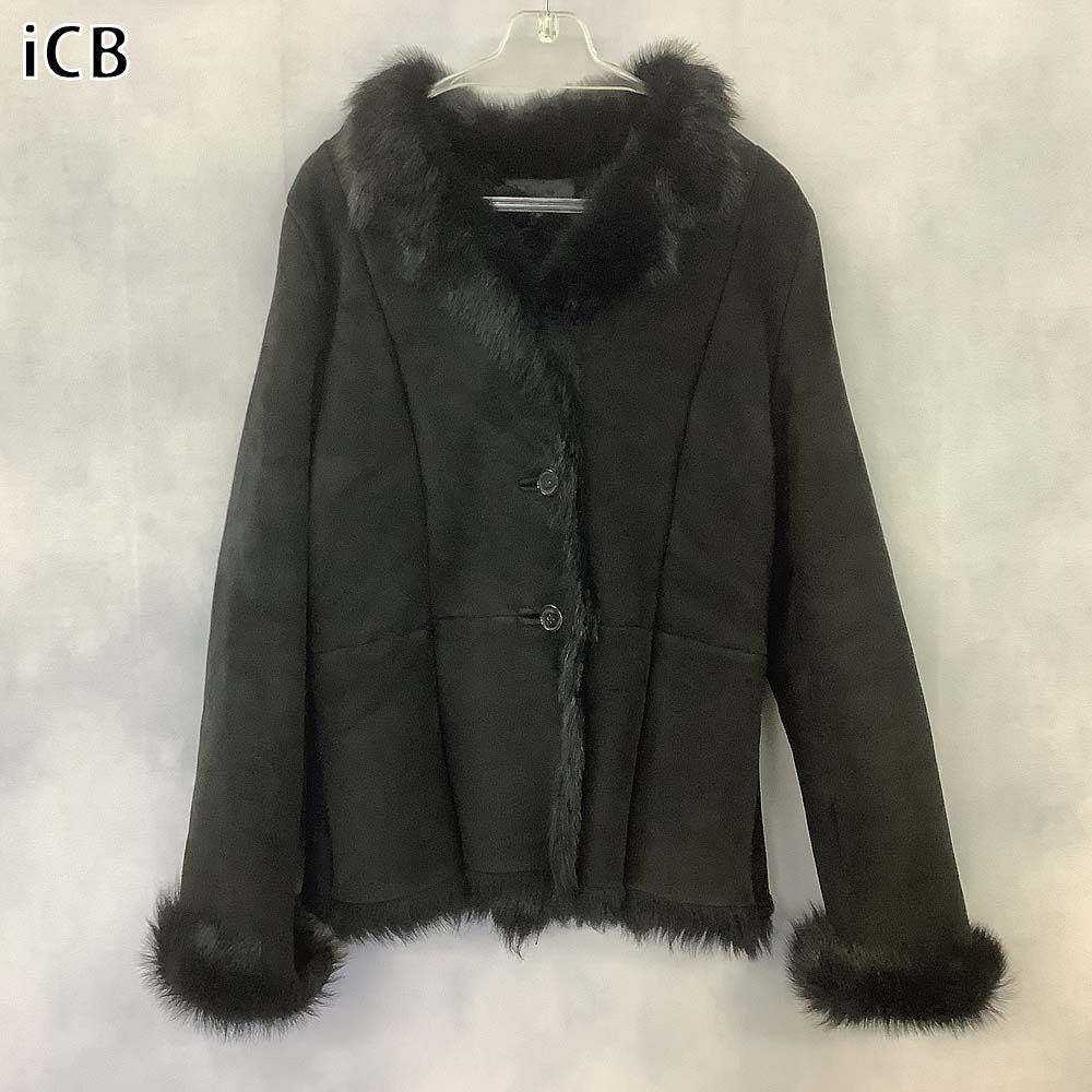iCB✨黒のムートンジャケット✨ iCB アイシービー ムートンジャケット 