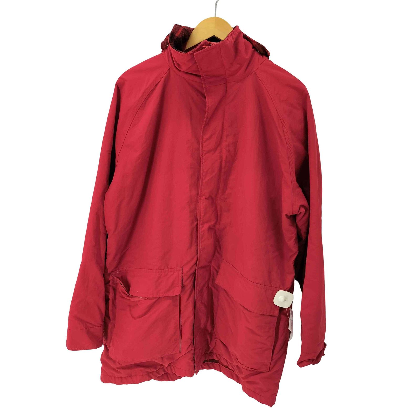 ランズエンド LANDS END 90S USA製 裏地チェック ジップアップ