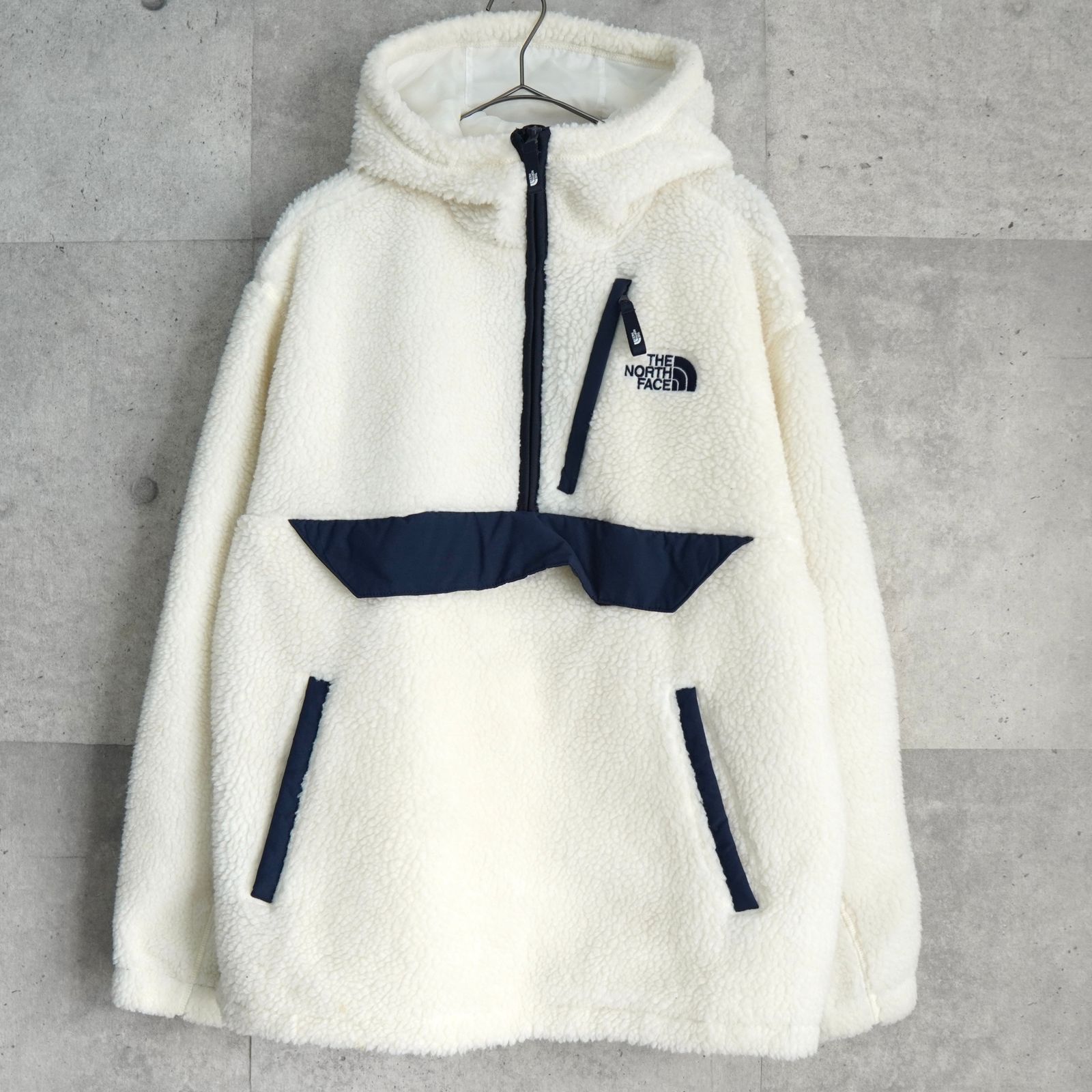 ザ ノースフェイス RIMO Fleece Anorak Hood Jacket ロゴ ハーフジップ 