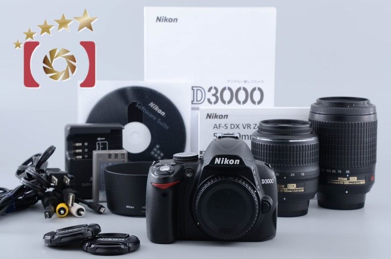 Nikon D3000 ダブルズームキット Amazon | Nikon デジタル一眼レフカメラ D3000 ダブルズームキット