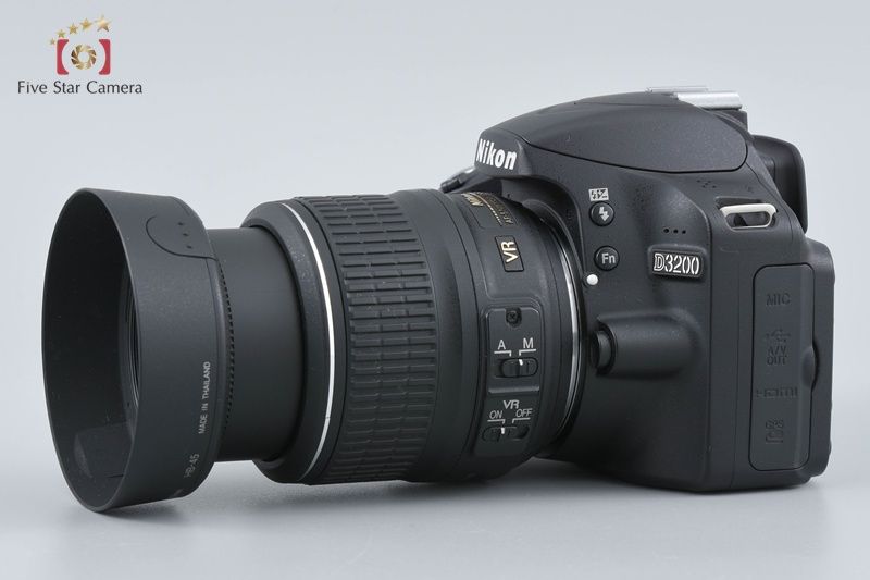 中古】Nikon ニコン D3200 18-55 VR レンズキット ブラック - メルカリ