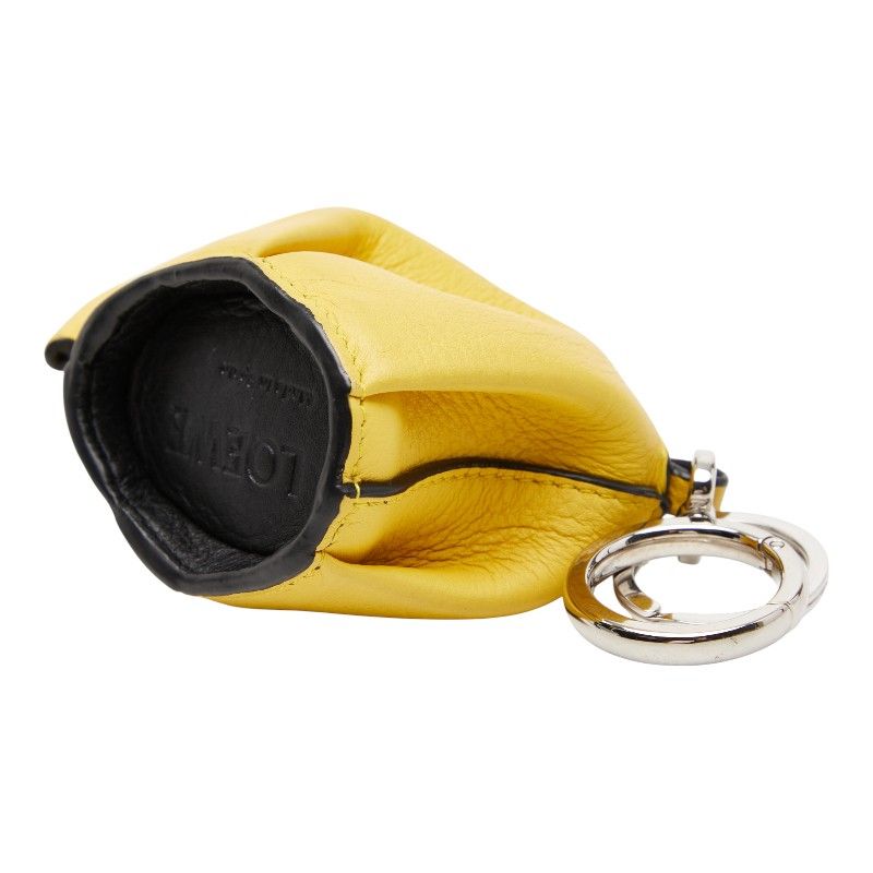 ロエベ エレファント コインケース チャーム キーリング イエロー