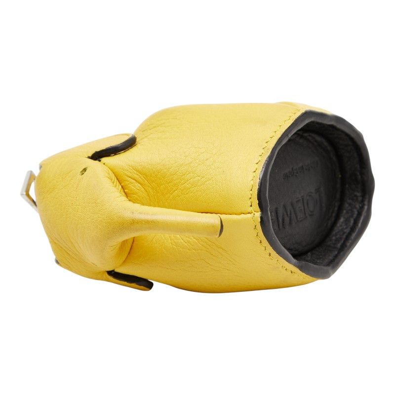 LOEWE イエロー レザー キーケース ロエベ エレファント コインケース チャーム キーリング イエロー