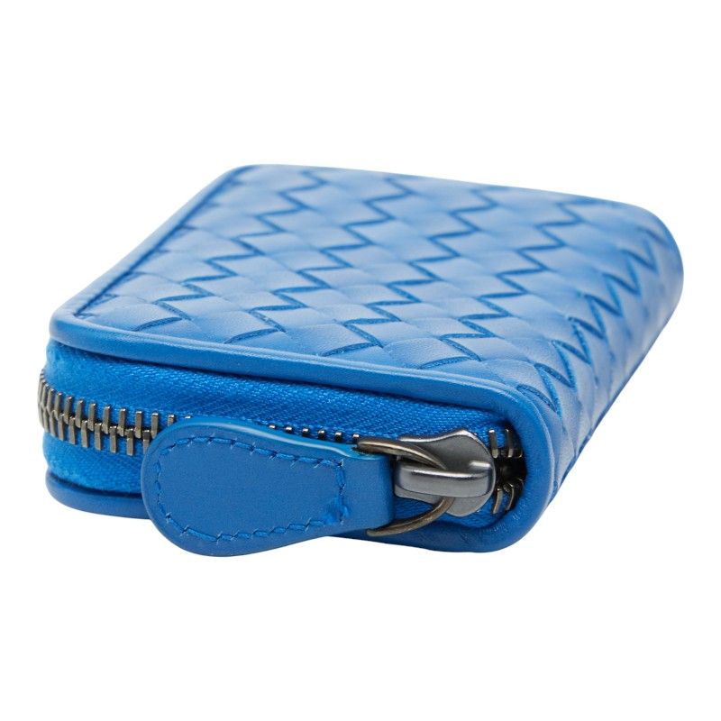 ボッテガヴェネタ イントレチャート コインケース 小銭入れ ブルー