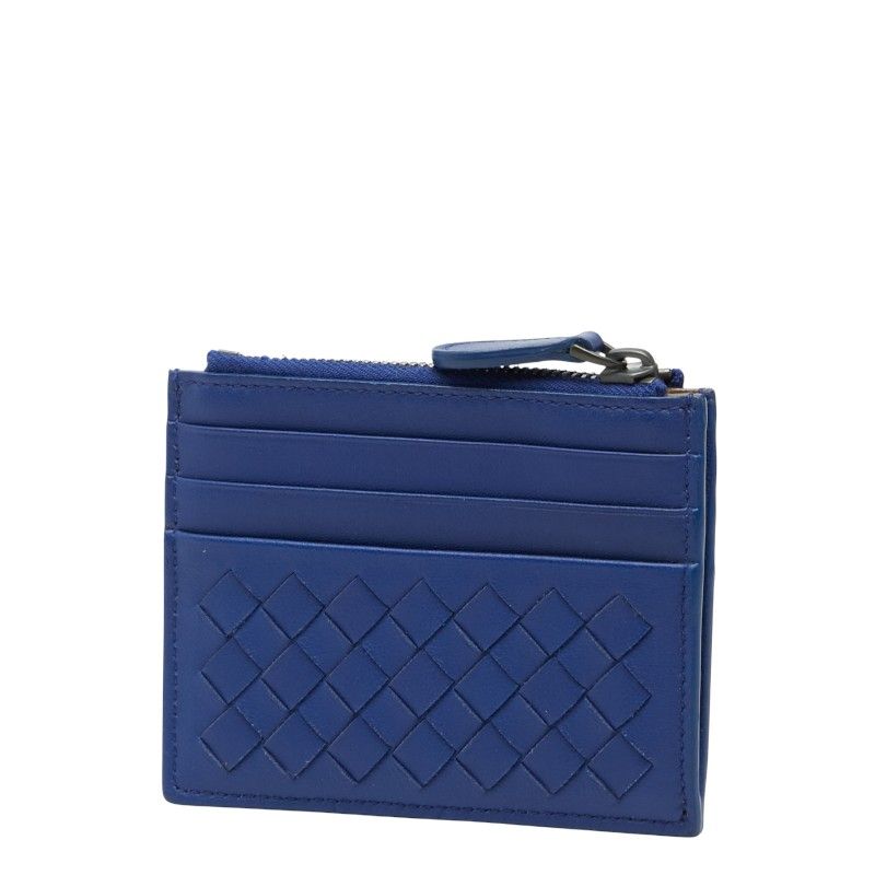 ボッテガヴェネタ イントレチャート カードケース コインケース ブルー