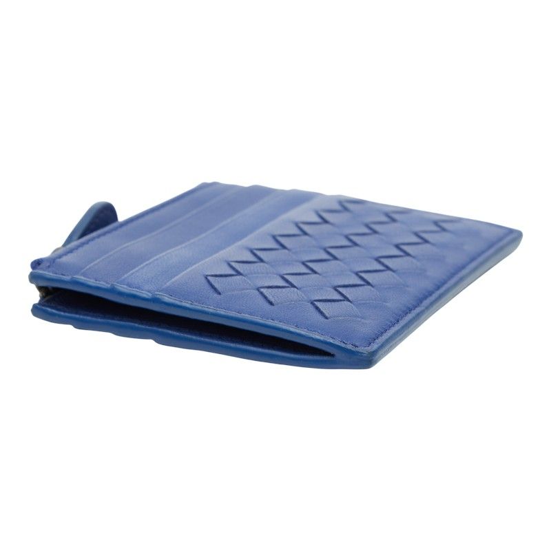 ボッテガヴェネタ イントレチャート カードケース コインケース ブルー