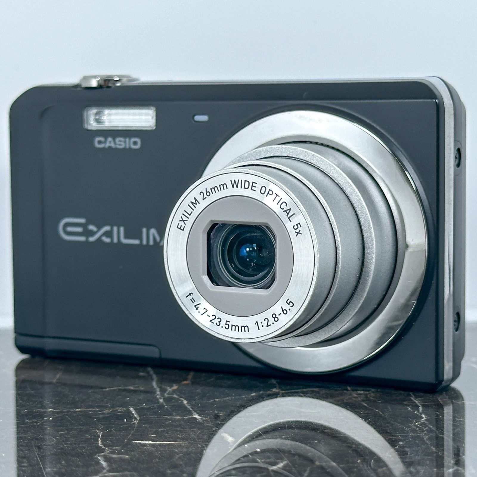 美品】CASIO EXILIM EX-ZS5 ブラック 1410万画素 CCD 光学5倍ズーム 