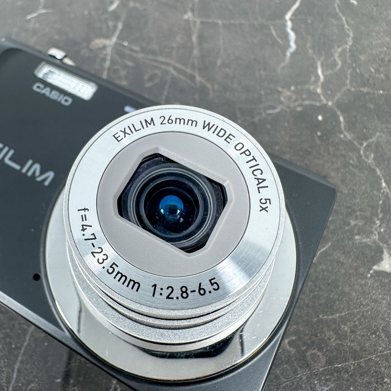 美品】CASIO EXILIM EX-ZS5 ブラック 1410万画素 CCD 光学5倍ズーム 