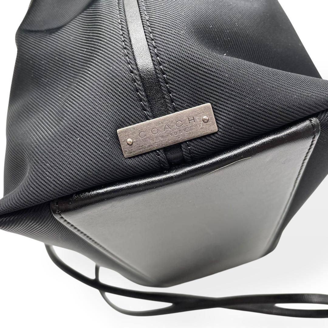 極美品 COACH コーチ 2way ハンドバッグ ショルダーバッグ ブラック