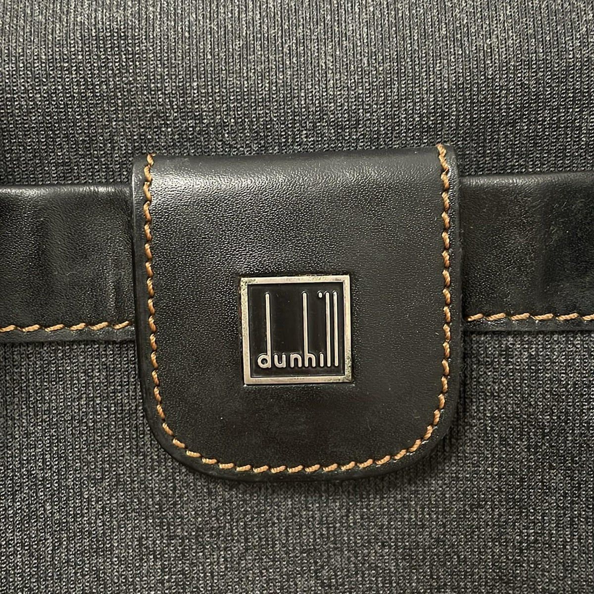 dunhill/ALFREDDUNHILL(ダンヒル) ボストンバッグ - ダークグレー×黒