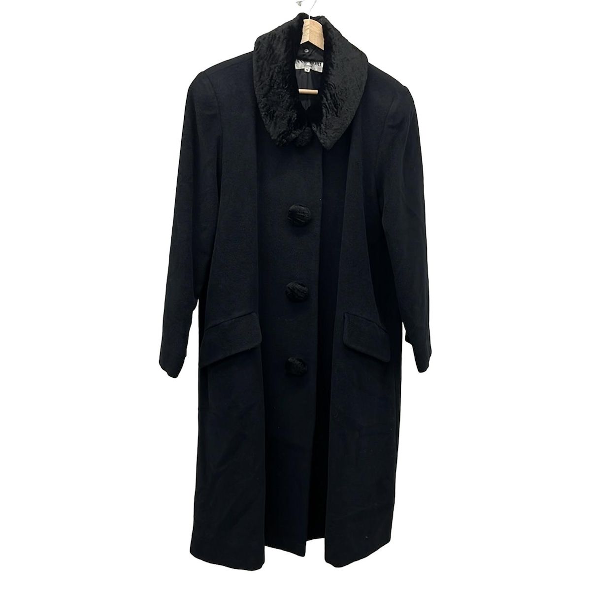 HANAE MORI(ハナエモリ) コート サイズM レディース美品 - 黒 長袖/冬