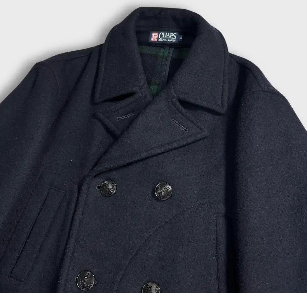 希少サイズ　CHAPS ラルフローレン　ヘリンボーン　ピーコート ポロ CHAPS by ralph lauren ピーコート - メルカリ