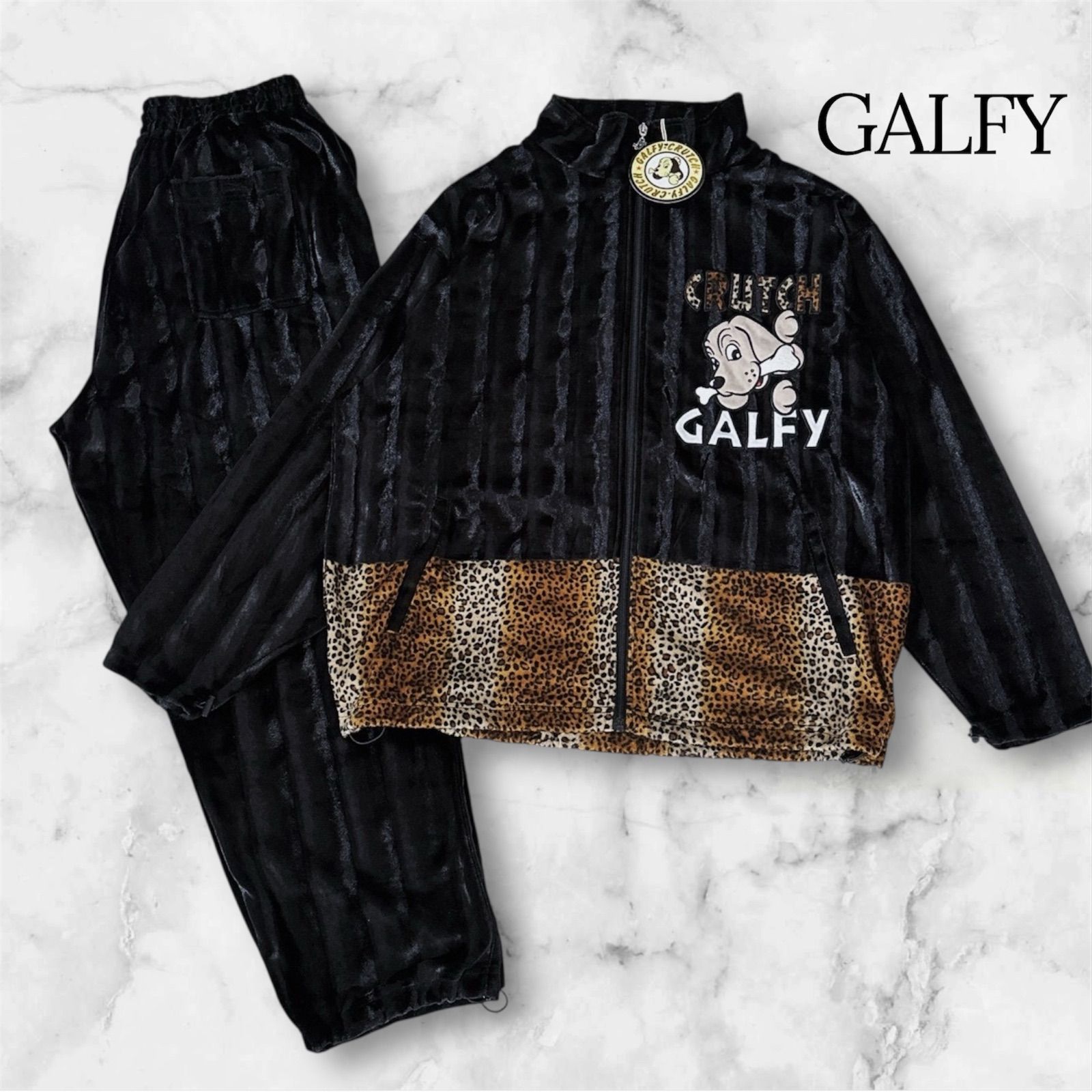 新品タグ付き】GALFY ガルフィー ベロア ジャージ セットアップ 3L 2XL 