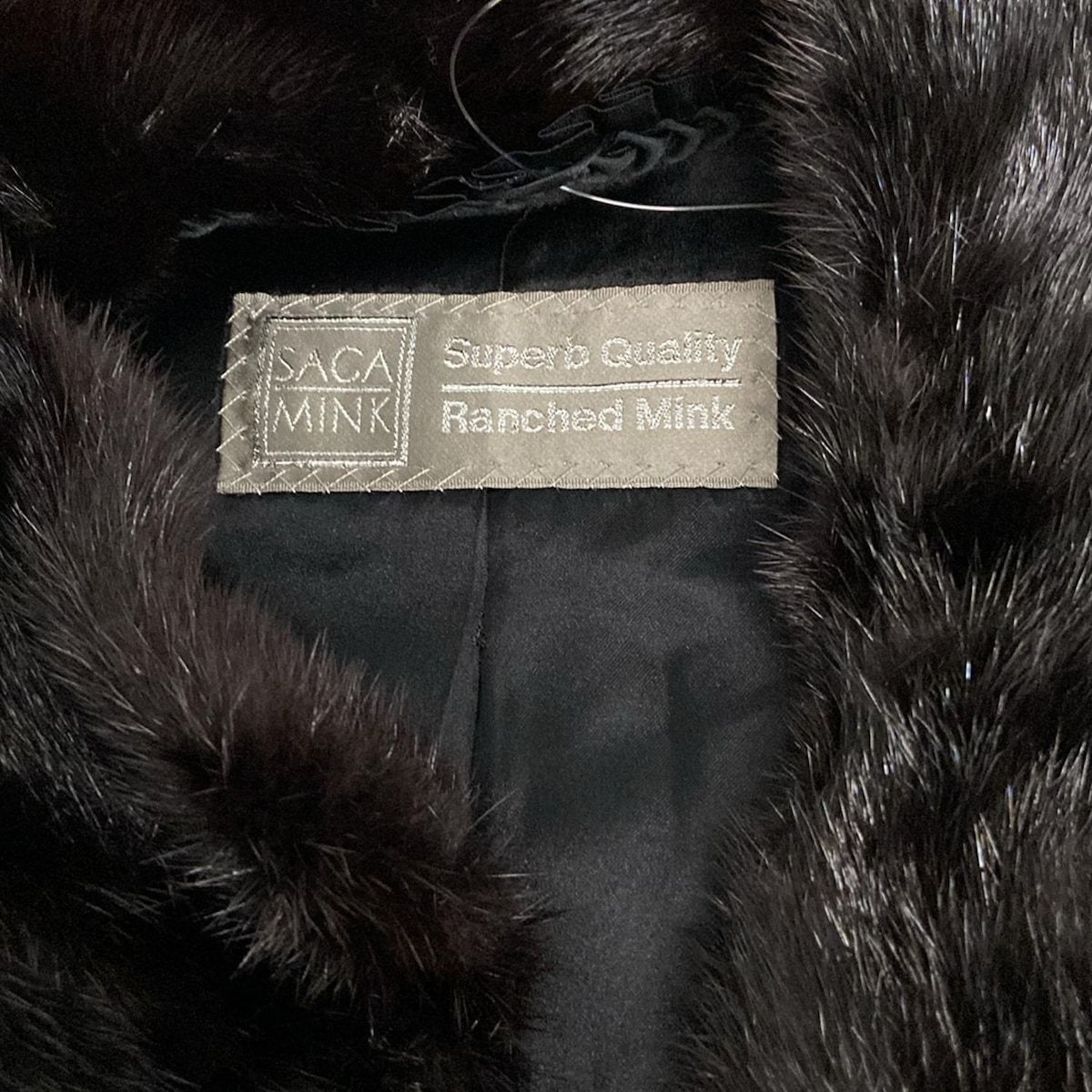 SAGA MINK(サガミンク) コート サイズ13 L レディース美品 - 黒×ダーク