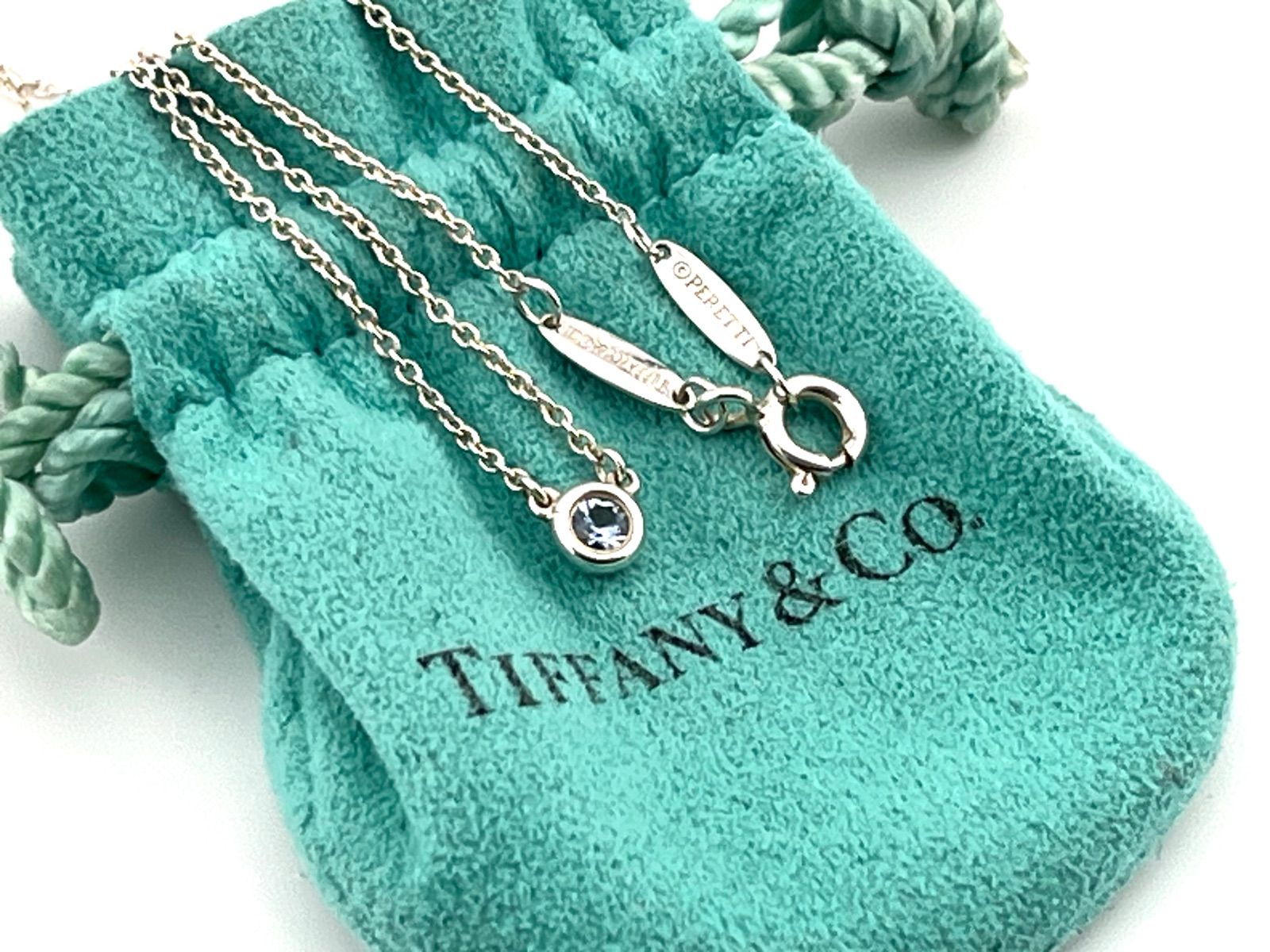 Tiffany バイザヤード　アクアマリン　シルバーネックレス　Ag925 楽天市場】【ギフト品質】ティファニー Tiffany&Co ネックレス