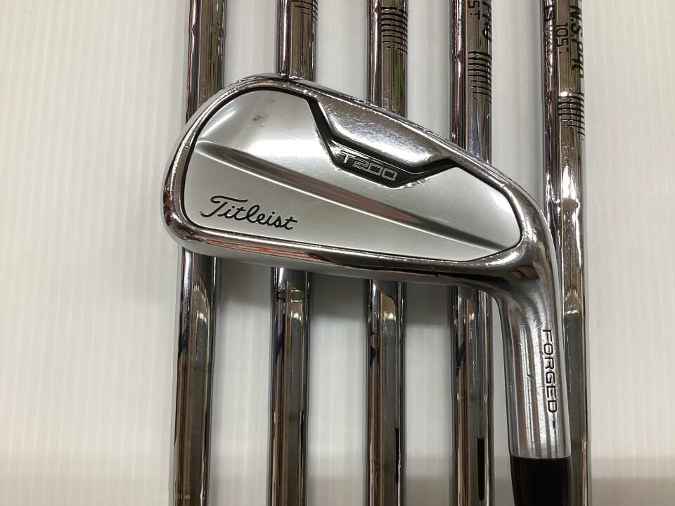超美品！2021年Titleist タイトリスト T200 アイアン７本セットS タイトリスト T200 2021 NSプロ105T Sフレックス アイアンセット 中古